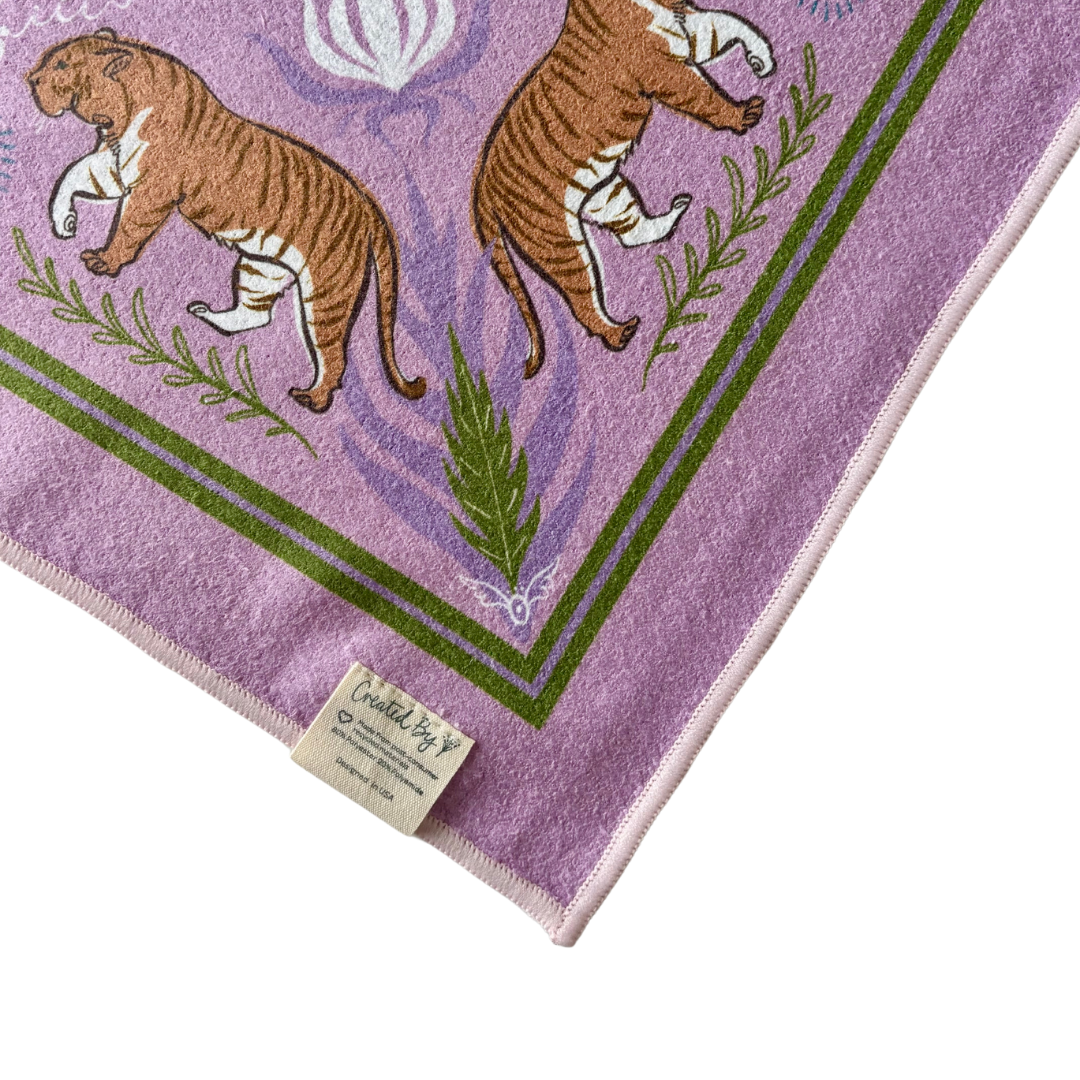 KEVA Style and Created By - Double Sided Moon Tiger Tea Towel