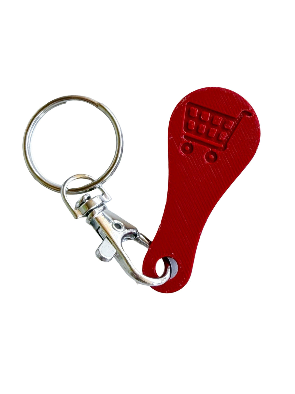 Aldi Shopping Cart Quarter Saver Keychain: Turquoise