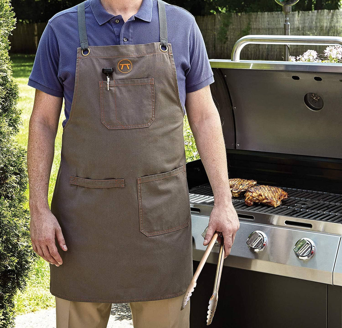 Outset Griller&#39;s Canvas Apron, Brown