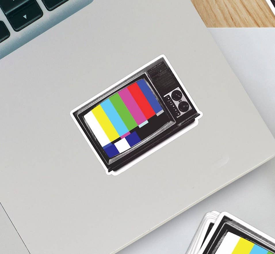 Do Not Adjust Your Set- Retro TV Sticker