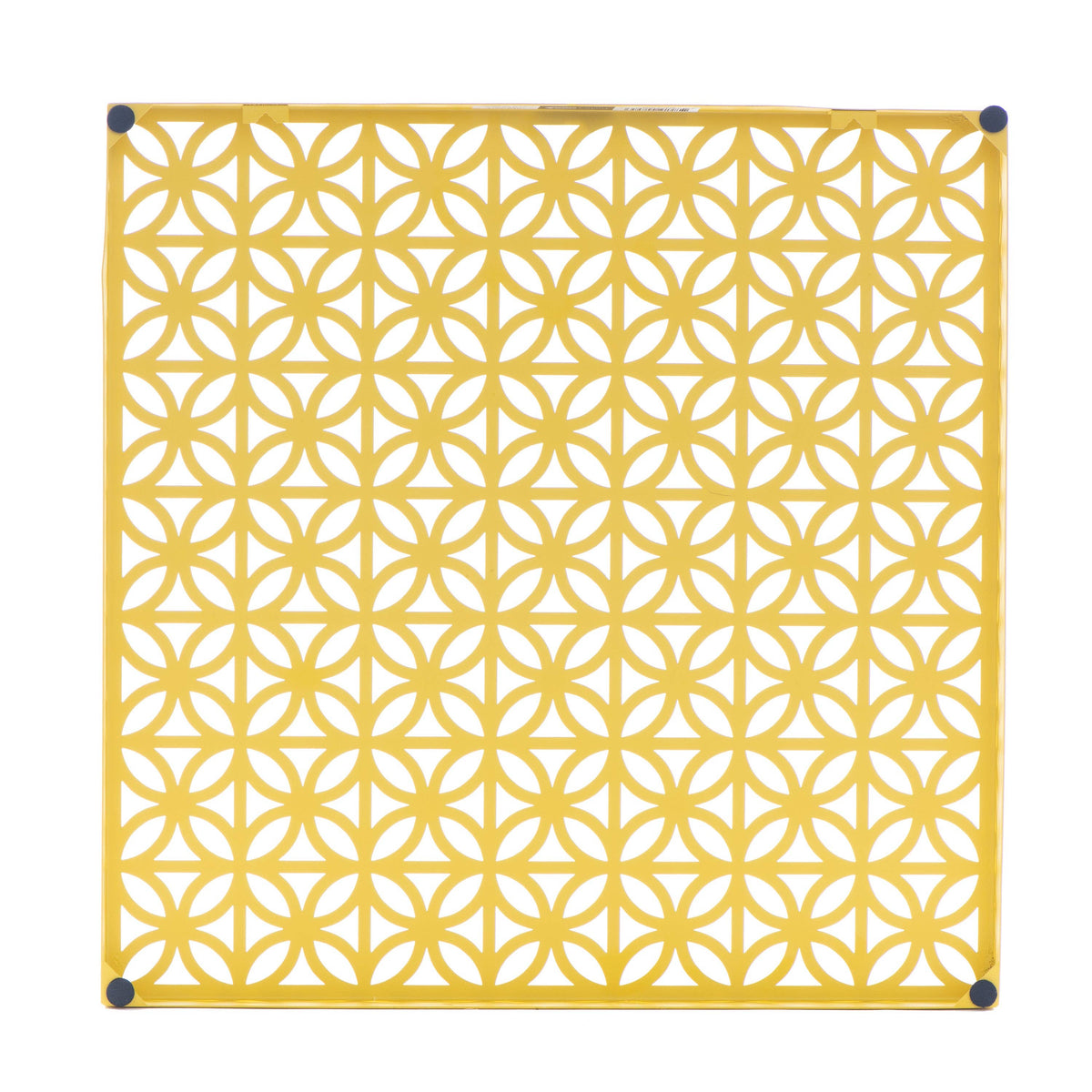 Breeze Block Metal Wall Art/Magnet Board 15.5" Square-Lemon