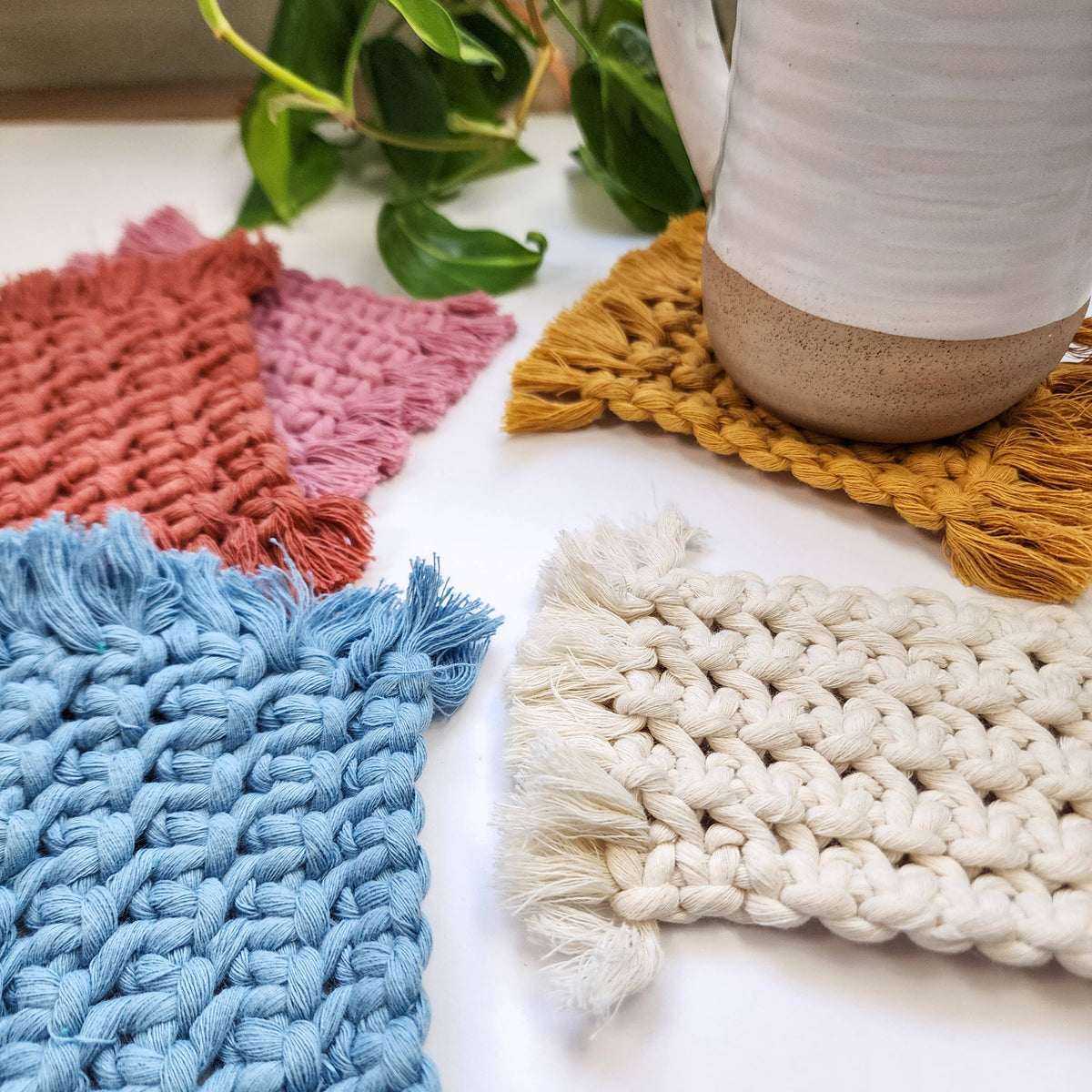 Cotton Rugs for Mugs, Plant Pots, Candles