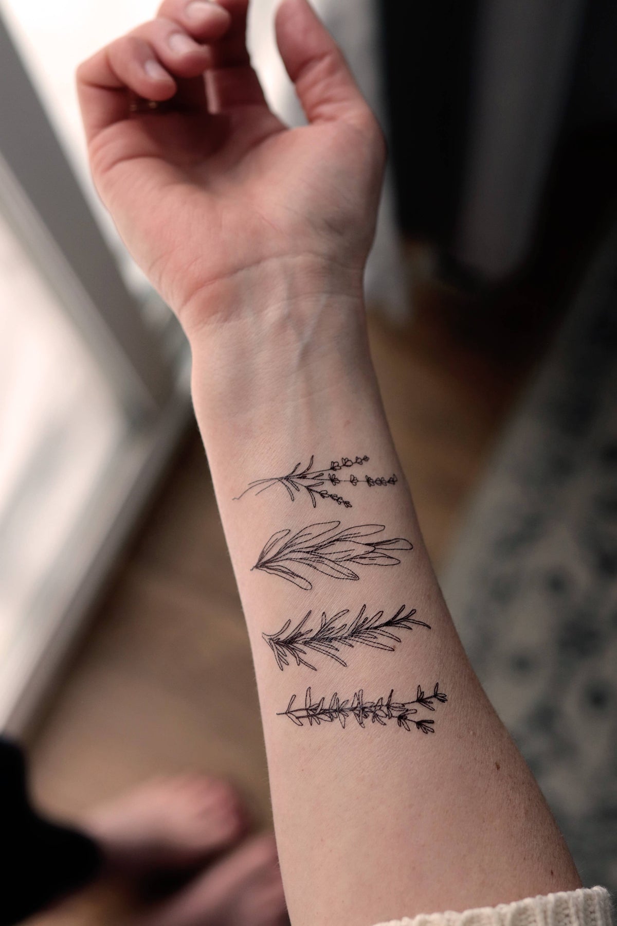 Herbs Temporary Tattoos