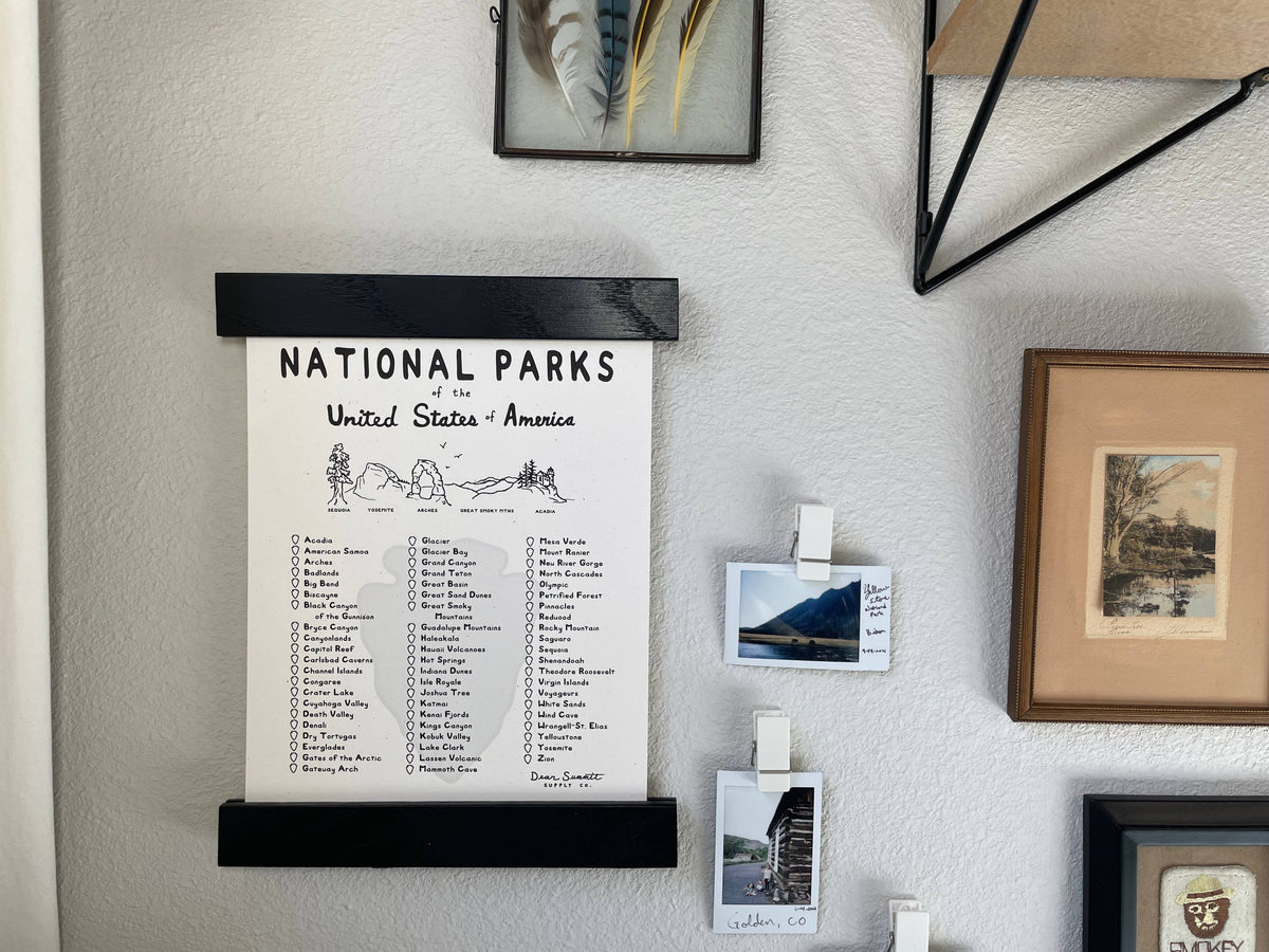 National Parks Checklist Print