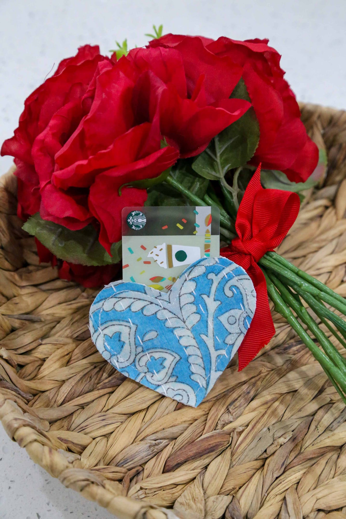 Asha Project - Kantha Heart Gift Pouch