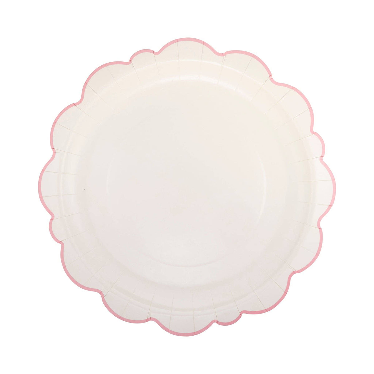 Pembroke Pink Edge Scallop 12&quot; Plate