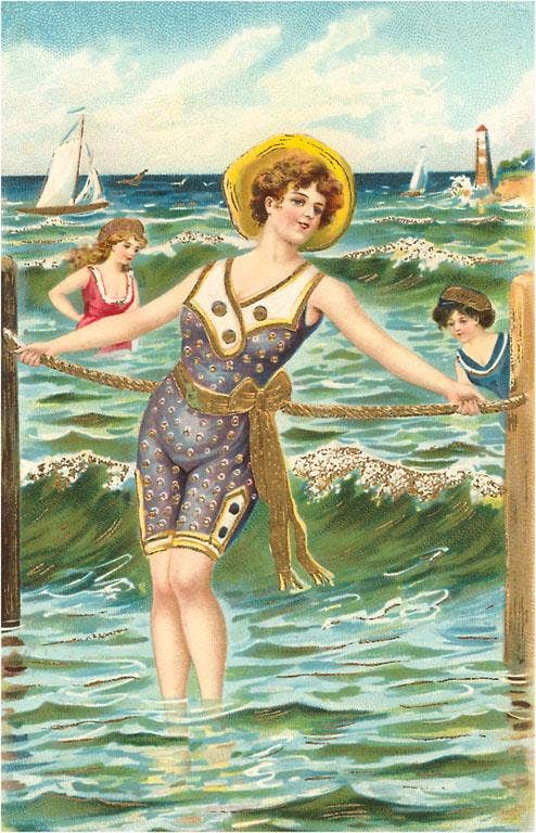 Postcard: Victorians at the Beach