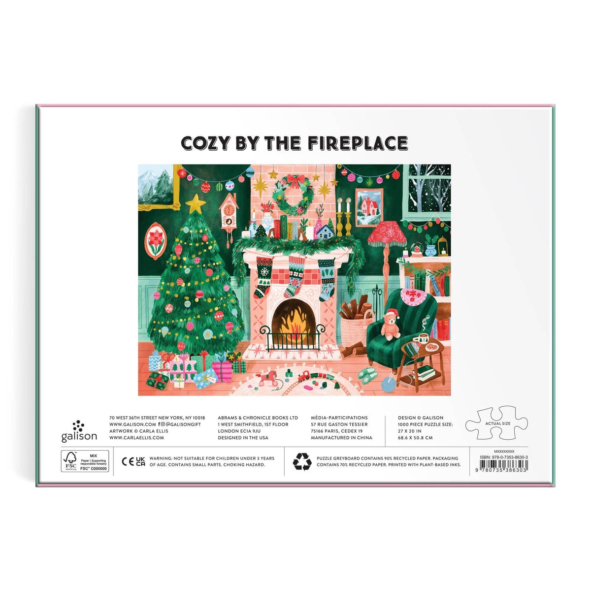 Chronicle Books - Cozy by the Fireplace 1000 Piece Puzzle
