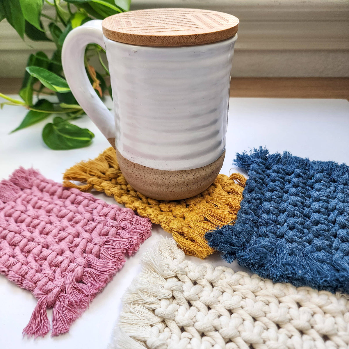 Cotton Rugs for Mugs, Plant Pots, Candles