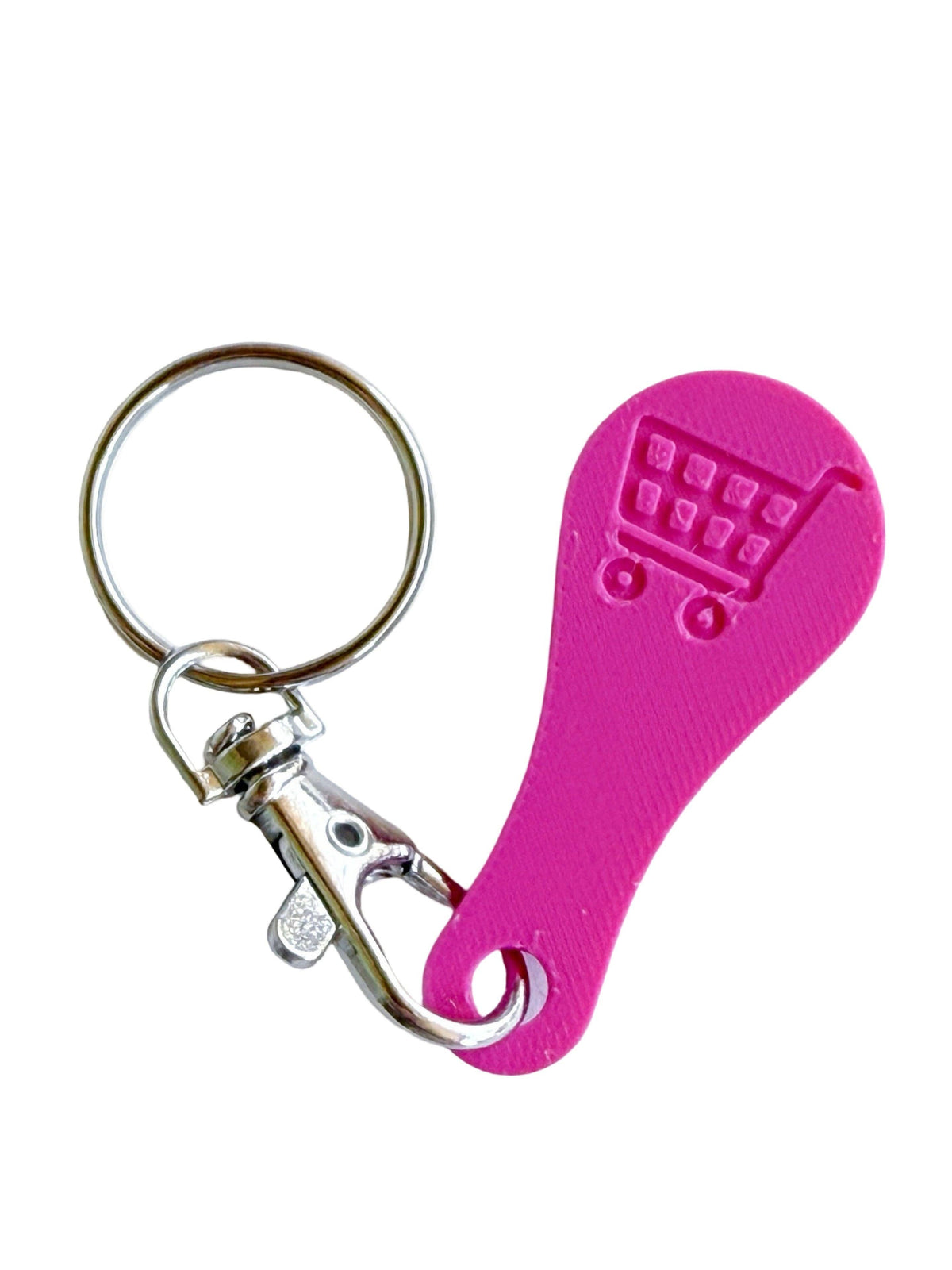 Aldi Shopping Cart Quarter Saver Keychain: Turquoise