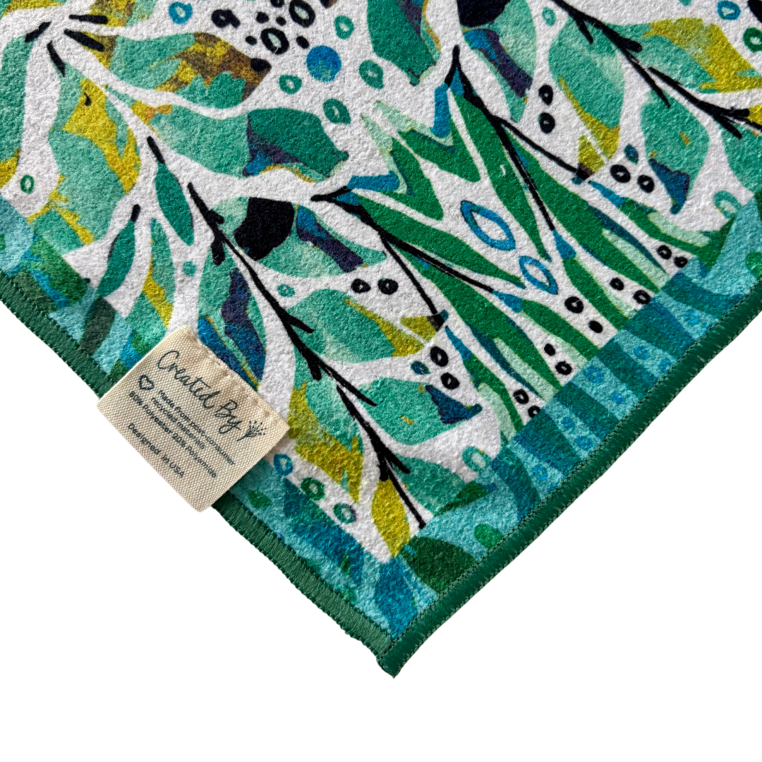 KEVA Style and Created By - Double Sided Amina Sea Glass Tea Towel