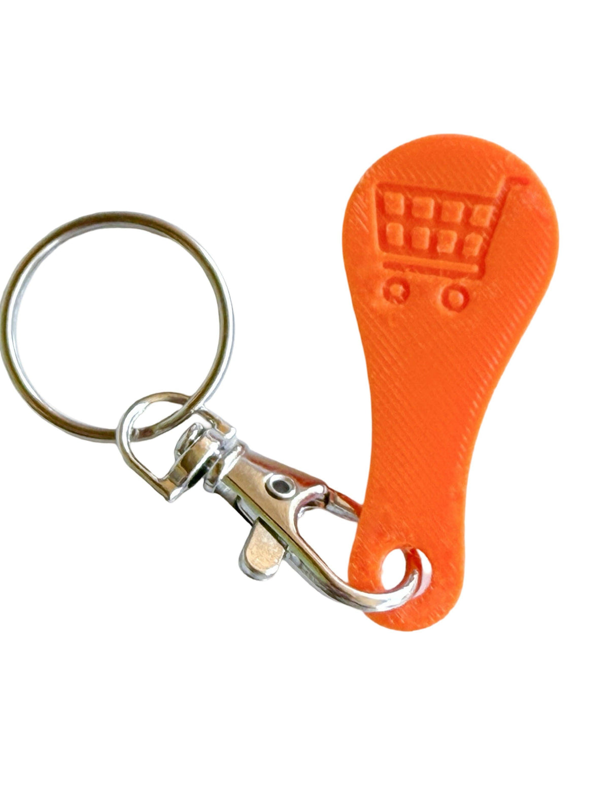 Aldi Shopping Cart Quarter Saver Keychain: Turquoise