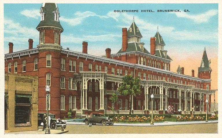 Postcard: Oglethorpe Hotel, Brunswick, Atlanta