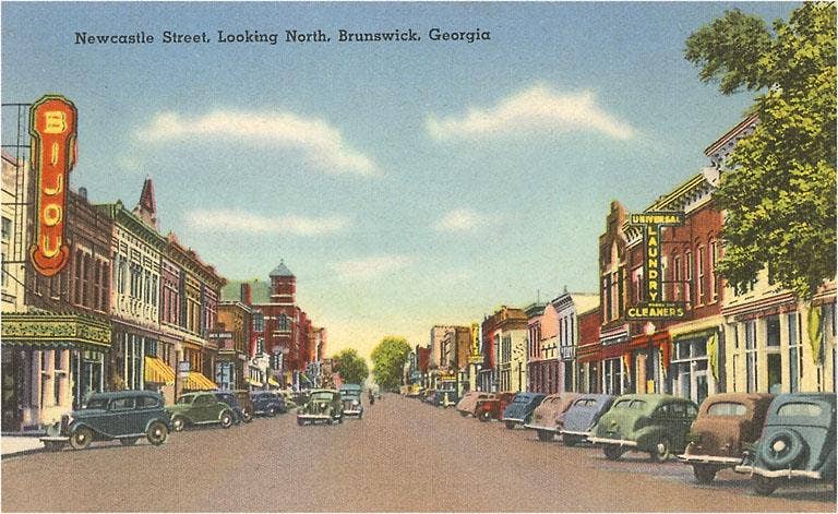 Postcard: Newcastle Street, Brunswick
