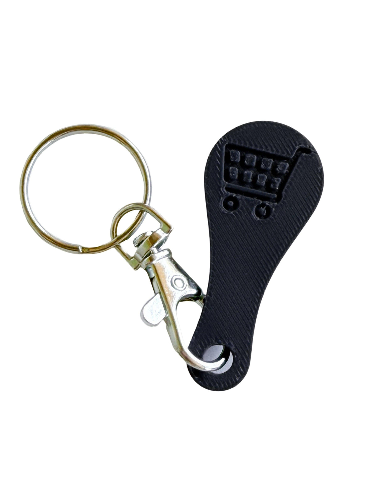 Aldi Shopping Cart Quarter Saver Keychain: Turquoise