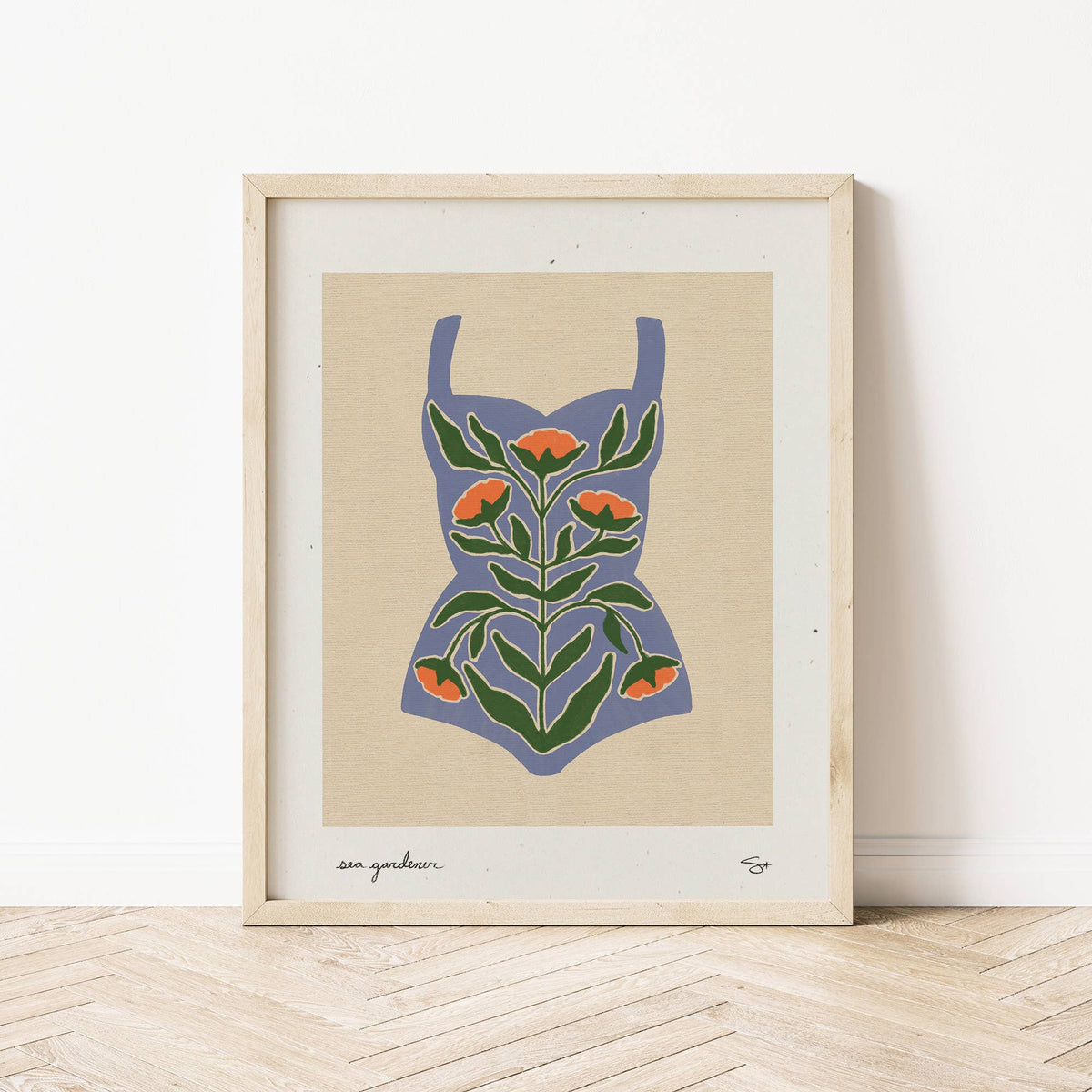 Mid Tide Design - Swim Garden 3 | Swimsuit Print: 8”x10”