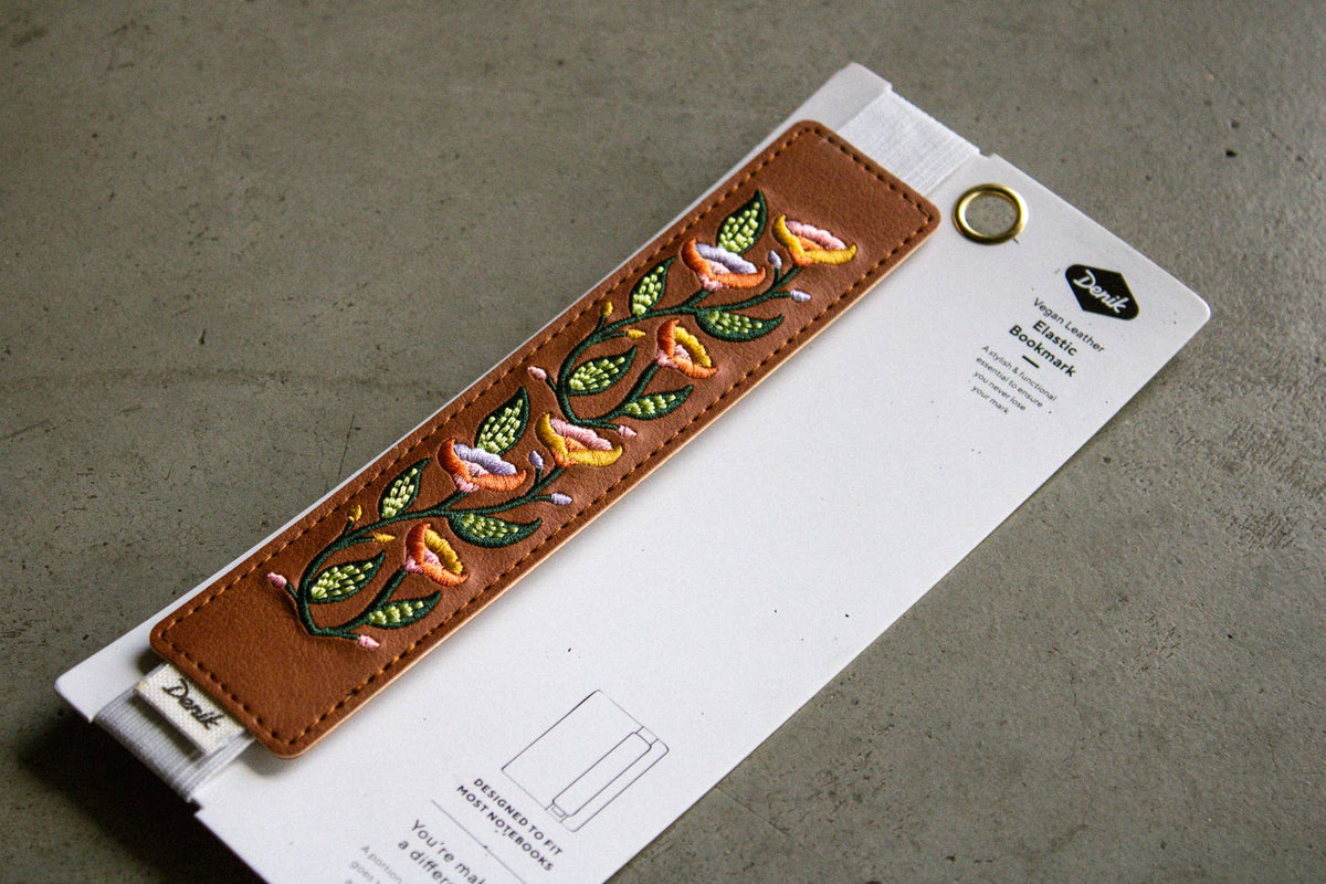 Denik - Molina Vine - Embroidered Elastic Bookmark