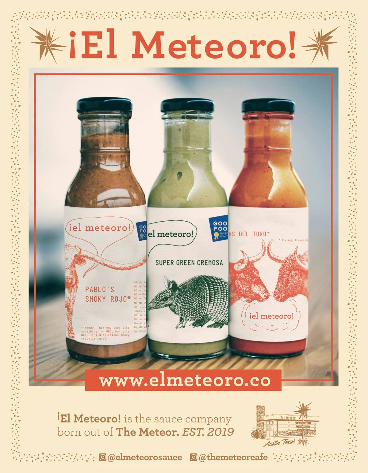 ¡El Meteoro! Pablo's Smoky Rojo Hot Sauce