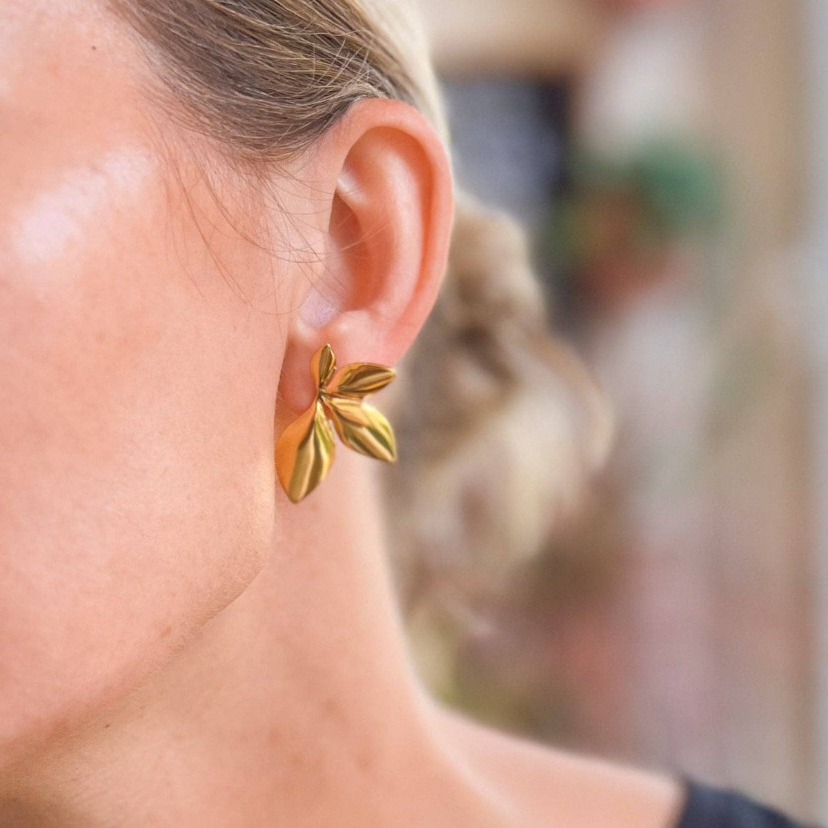 Natalie Clare Collections - Leaf Statement Earrings