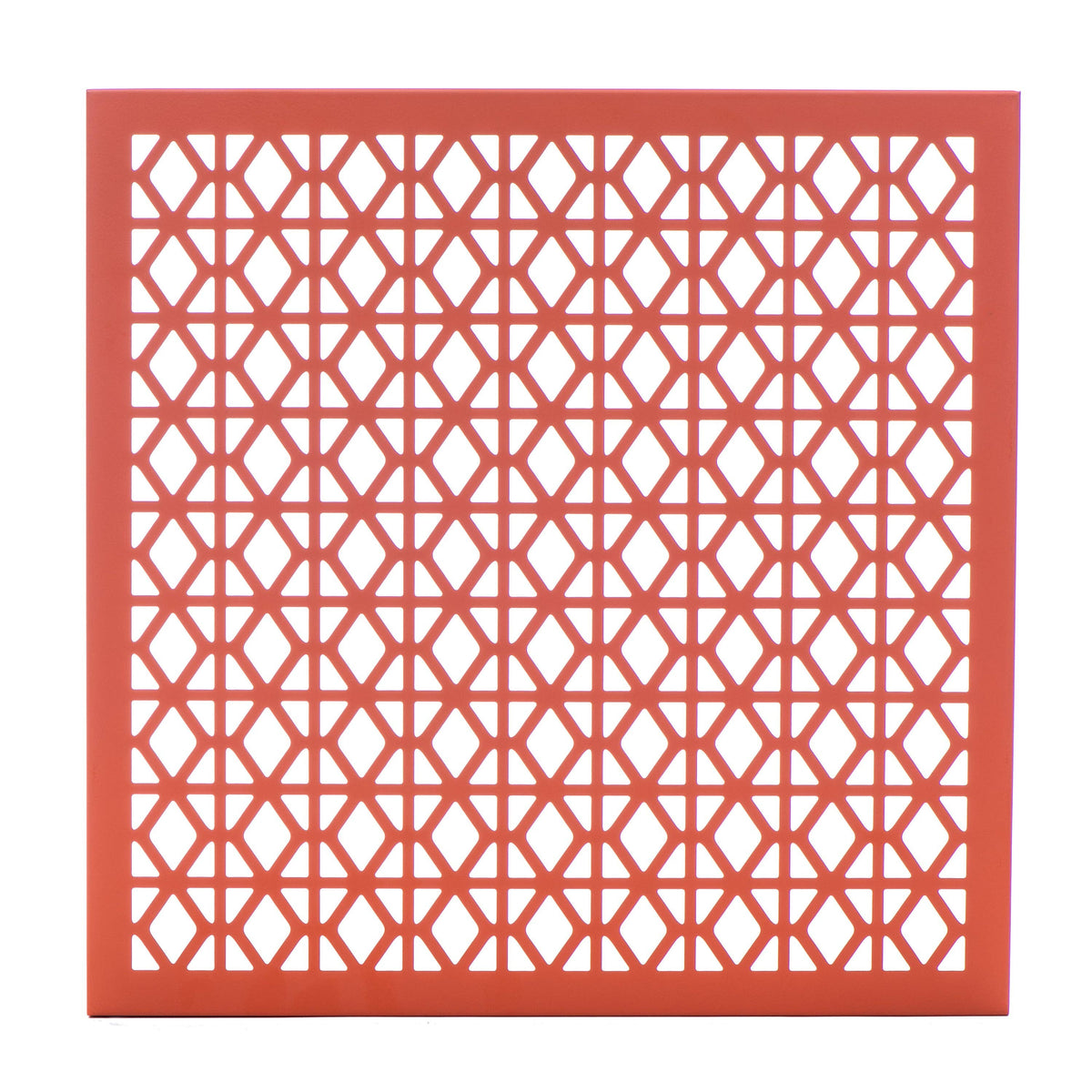 Breeze Block Metal Wall Art/Magnet Board 15.5" Square-Orange