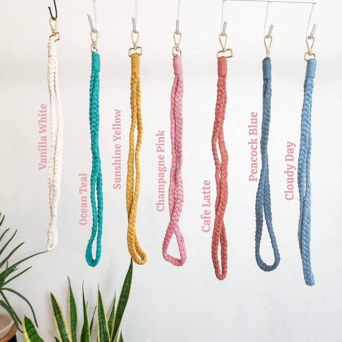 Cotton Braided Boho Lanyard or Key Holder