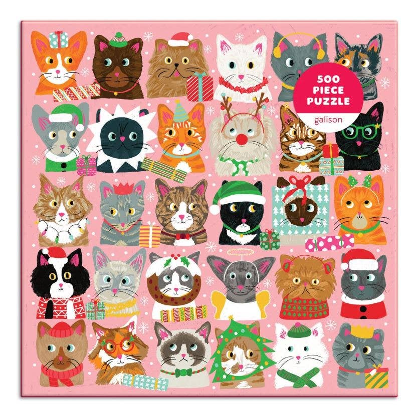 Chronicle Books - Festive Furballs 500 Piece Puzzle