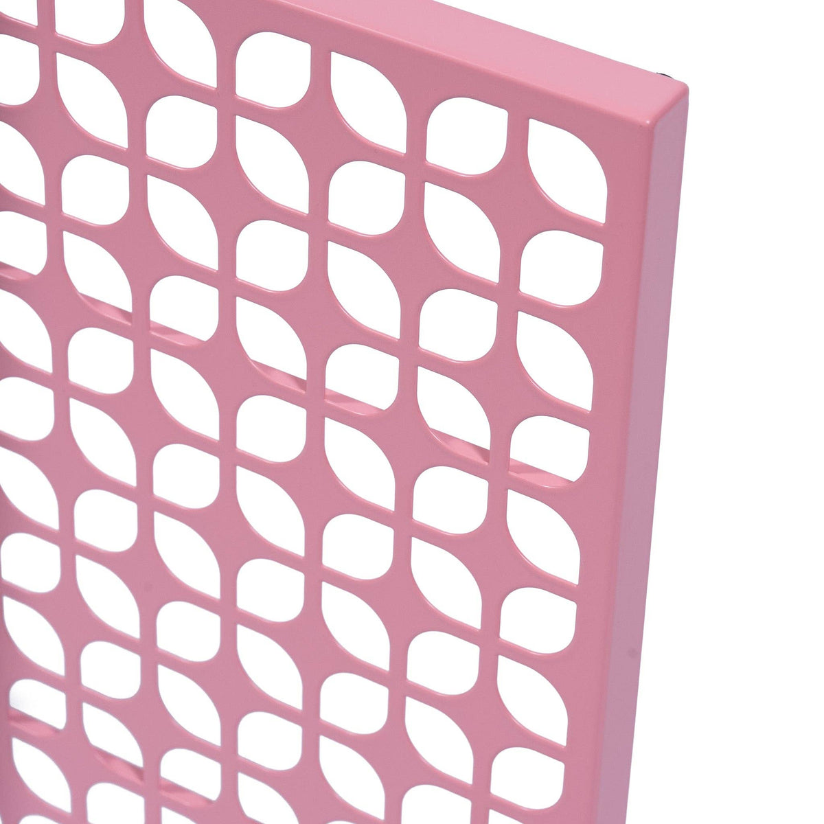 Breeze Block Metal Wall Art/Magnet Board 15.5" Square-Pink