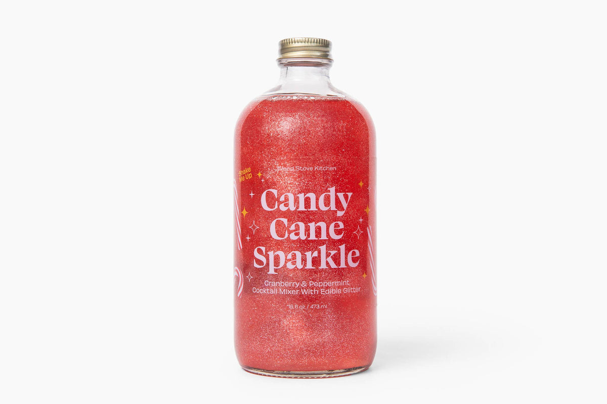 Wood Stove Kitchen - Candy Cane Sparkle Cocktail & Mocktail Mixer, 16 fl oz