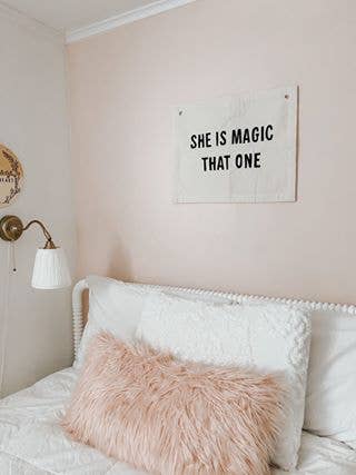 She is Magic Canvas Banner, Peach