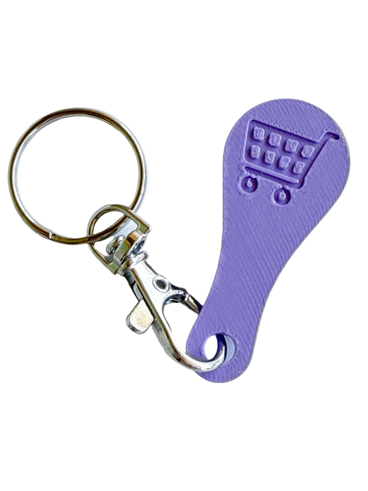 Aldi Shopping Cart Quarter Saver Keychain: Turquoise