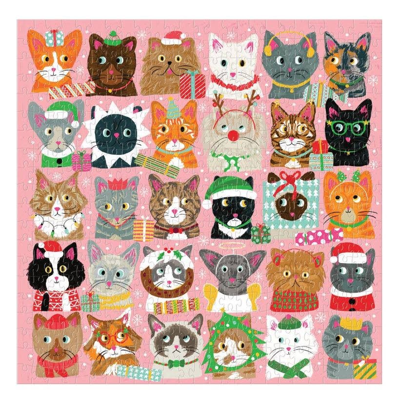 Chronicle Books - Festive Furballs 500 Piece Puzzle