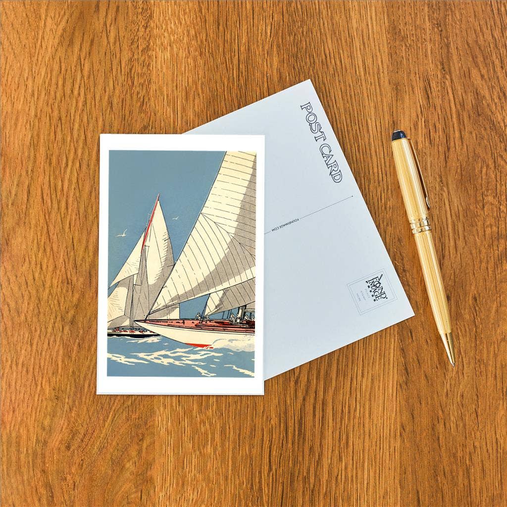 Postcard: Sailboat Race