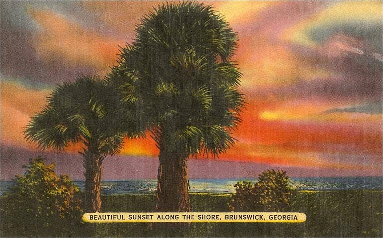 Postcard: Sunset, Brunswick