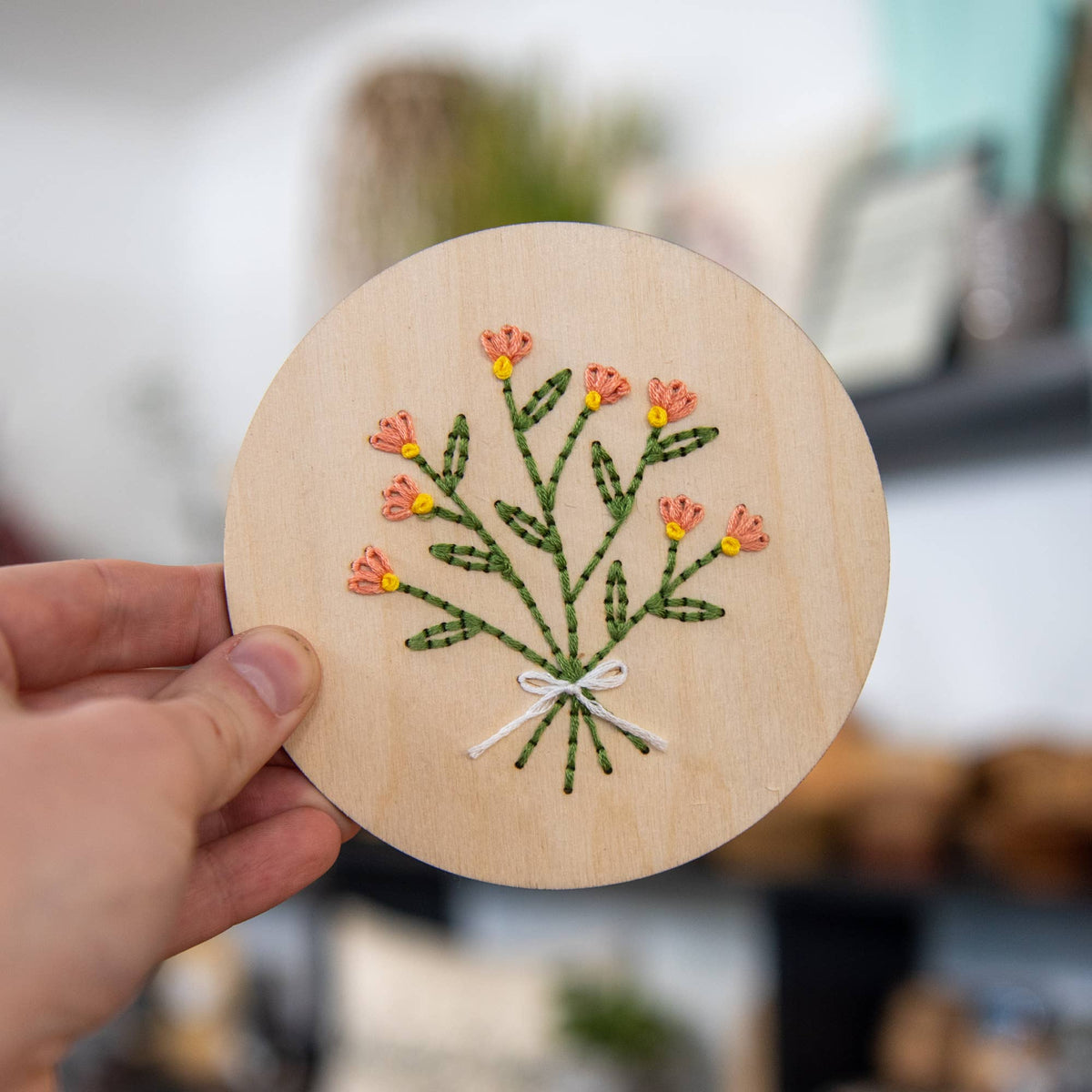 Still Magnolia - Peonie Bouquet Embroidery Kit
