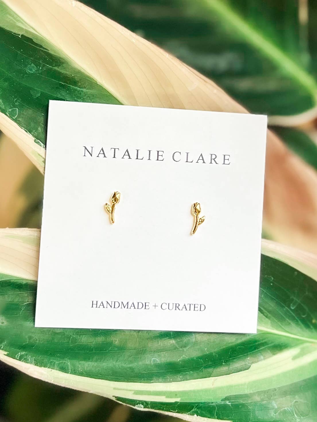 Natalie Clare Collections - Delicate Rose Stud Earrings