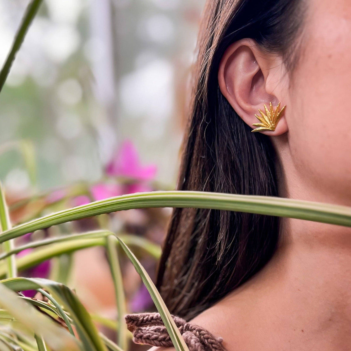 Natalie Clare Collections - Fan Palm Studs