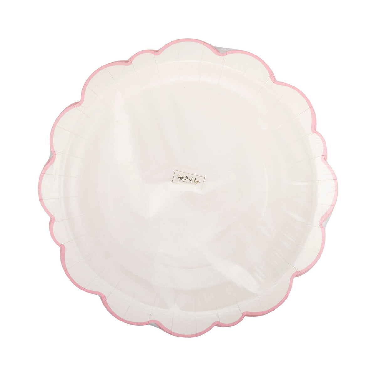 Pembroke Pink Edge Scallop 12&quot; Plate