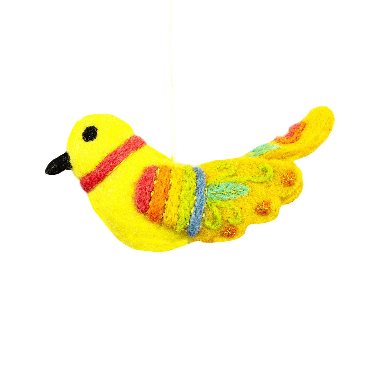 Bella Bird, Yellow Ornament