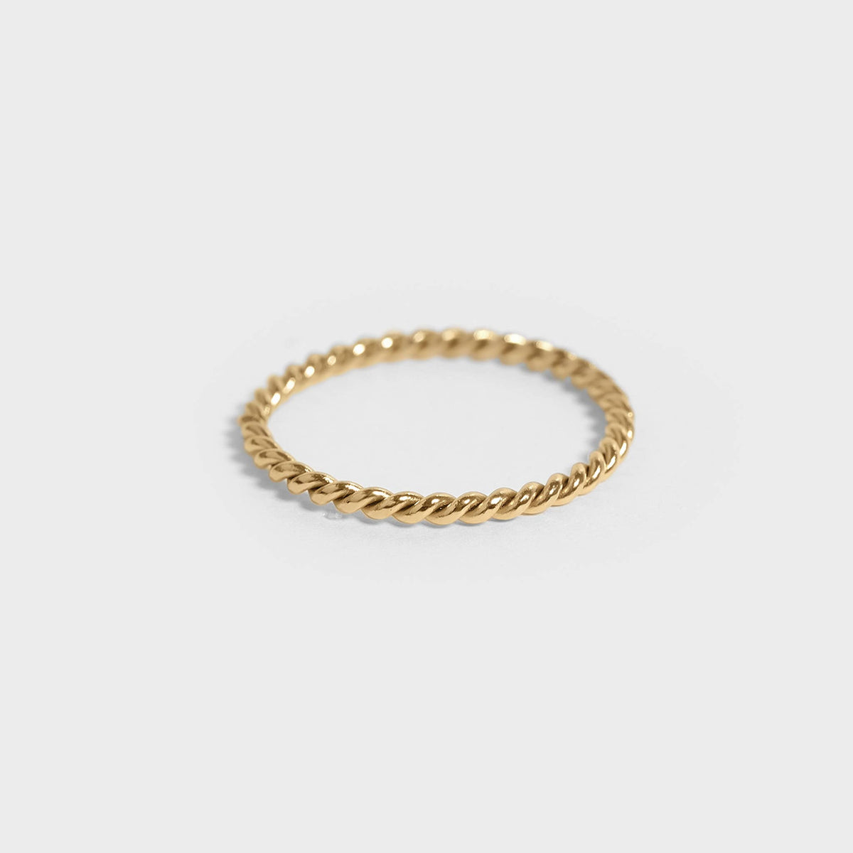 Stainless Steel Braided Stacking Ring