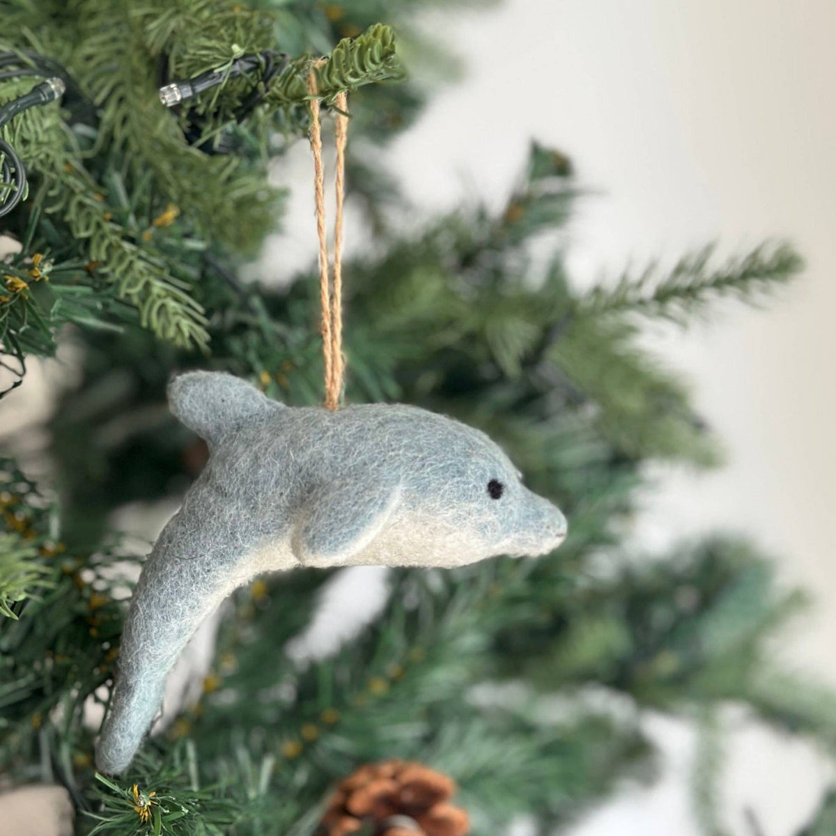 Felt Dolphin Ornament