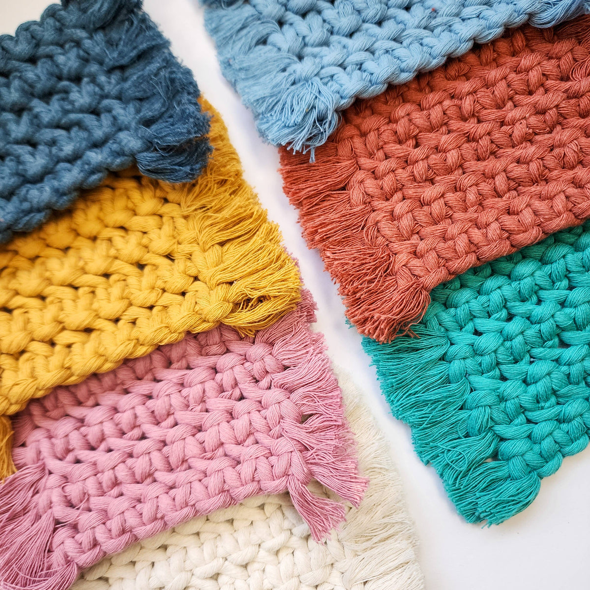Cotton Rugs for Mugs, Plant Pots, Candles