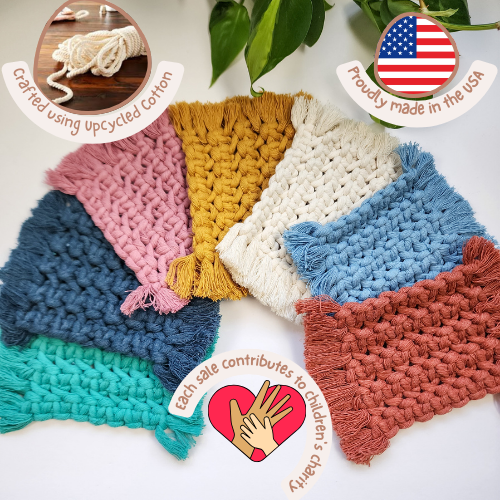 Cotton Rugs for Mugs, Plant Pots, Candles