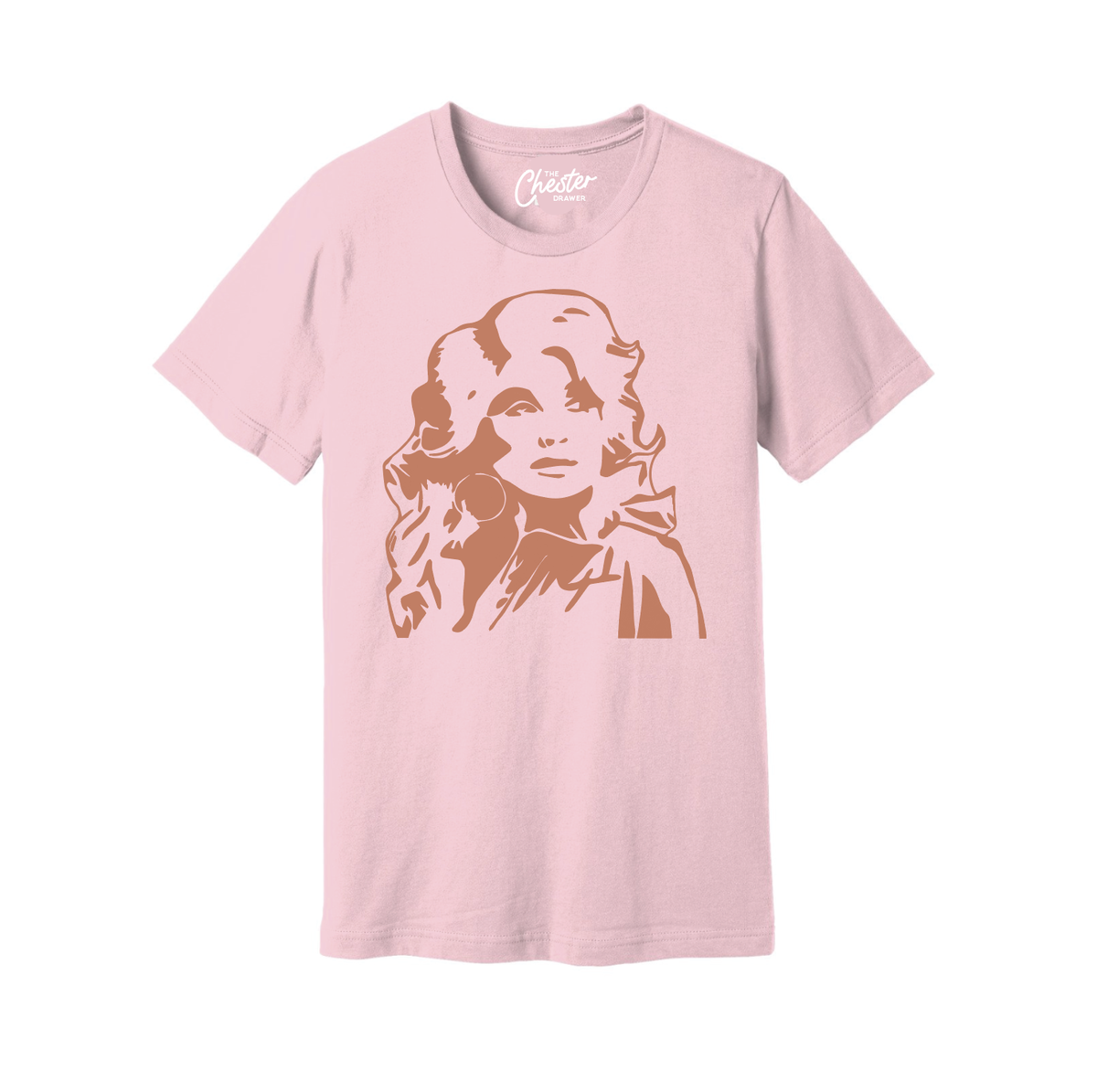 Dolly Parton T-Shirt: Pink & Burnt Orange