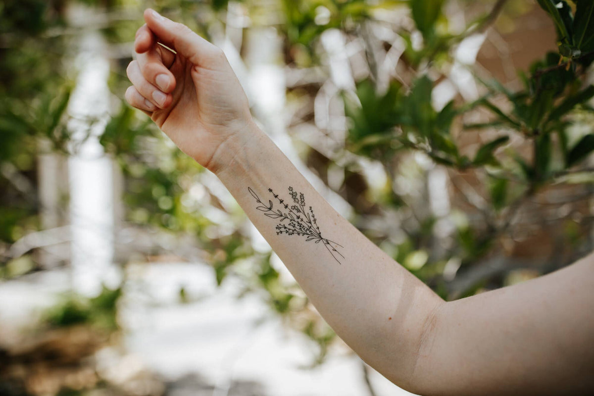 Handpicked Florals Temporary Tattoo