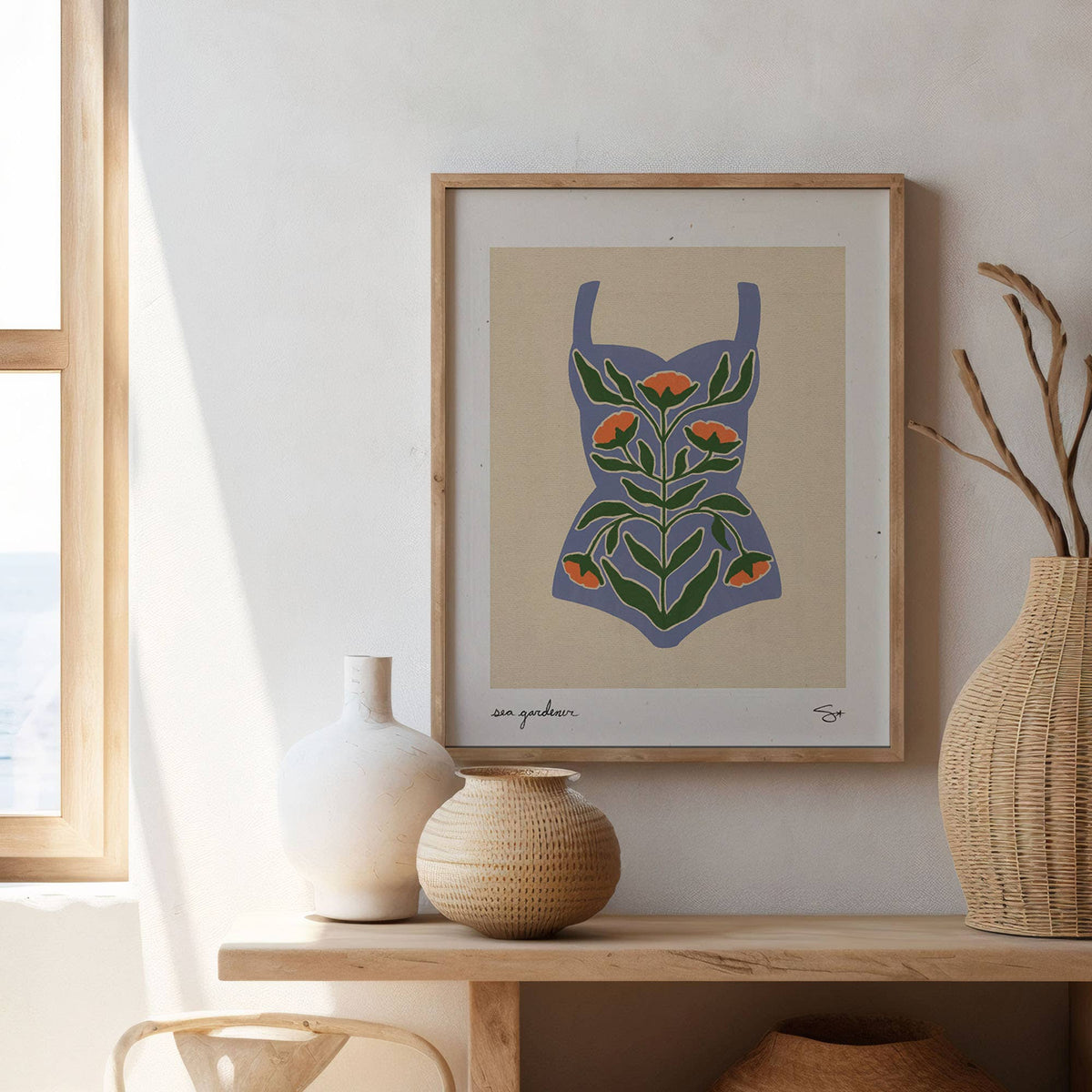 Mid Tide Design - Swim Garden 3 | Swimsuit Print: 8”x10”