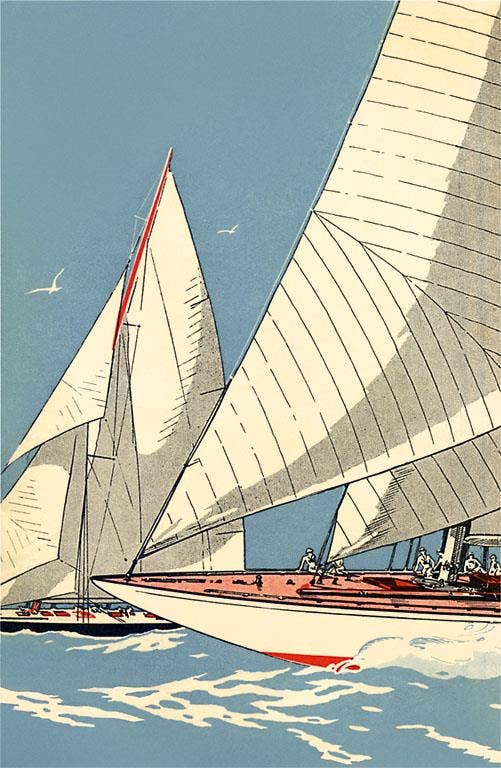 Postcard: Sailboat Race