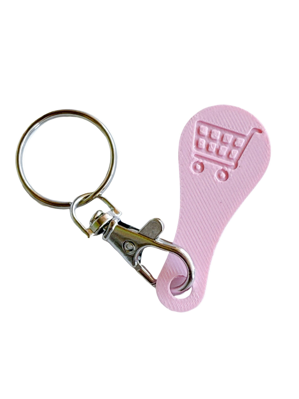 Aldi Shopping Cart Quarter Saver Keychain: Turquoise