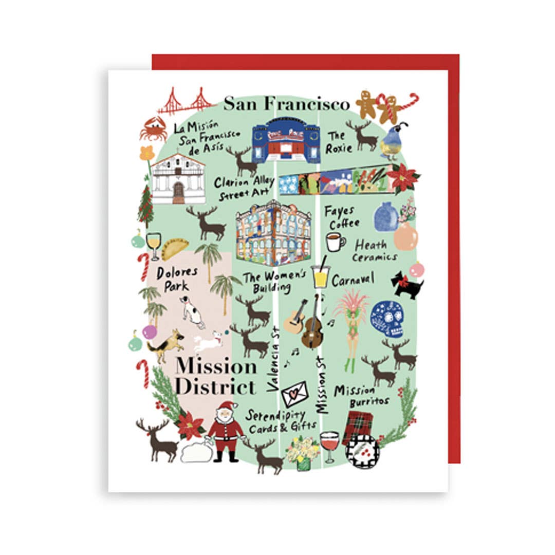 Custom Brunswick, GA Holiday Map Card