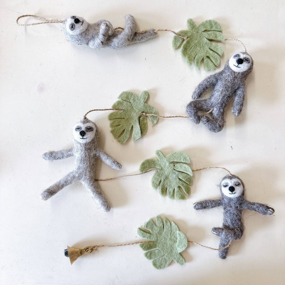 Felt Sloth Garland