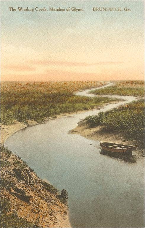 Postcard: Marshes of Glynn, Brunswick